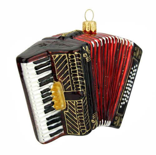 Accordion Glass Christmas Ornament