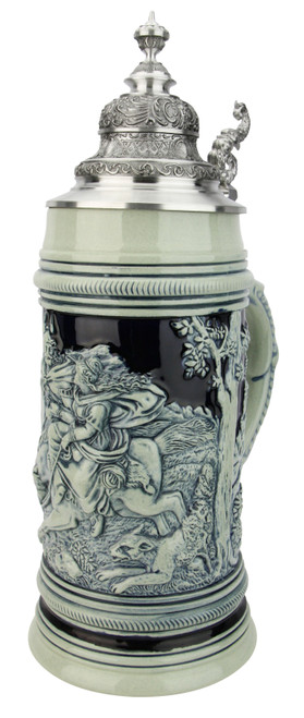 Cherusker Duemler Beer Stein Cobalt Blue