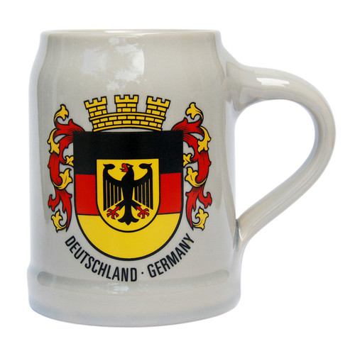 Deutschland Crest German Stoneware Beer Mug 0.5 Liter