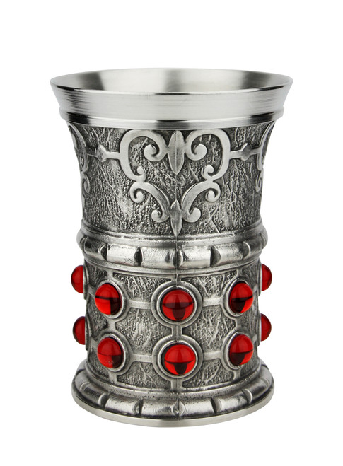 Pewter Rubin Swarovski Chalice Cup