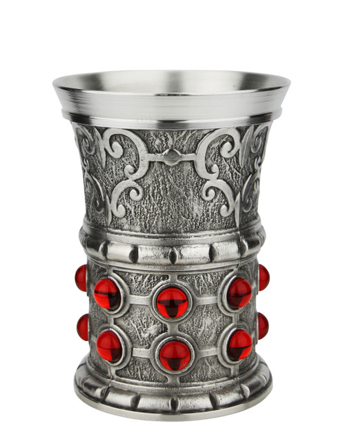 Pewter Rubin Swarovski Chalice Cup