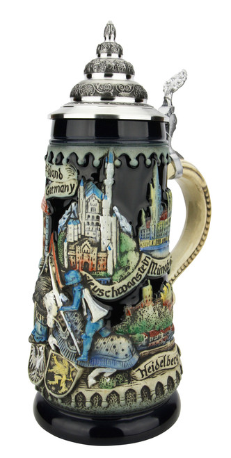 Deutschland Germany Jousting Knights Beer Stein