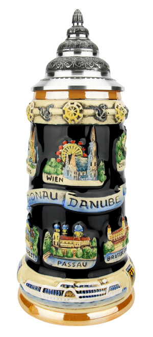 Danube River Commemorative Stein