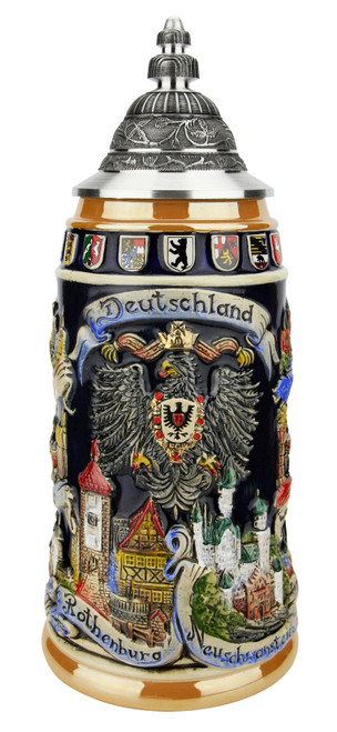 German Cities Beer Stein  