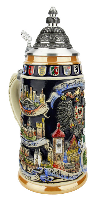 German Cities Beer Stein  