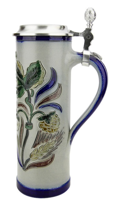 Hops and Leaves Pils Salt Glaze Stoneware Beer Stein | 0.4 Liter