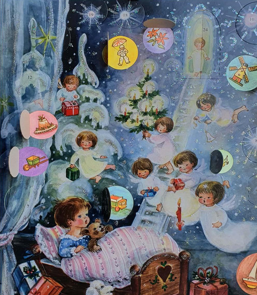 Dreaming of Angels German Christmas Paper Advent Calendar