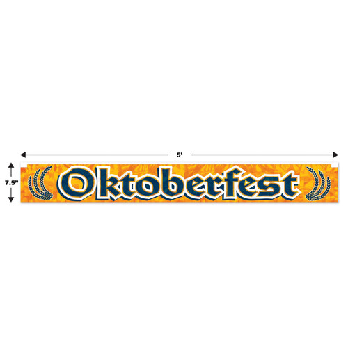 Oktoberfest Metallic Fringe Party Decoration Banner