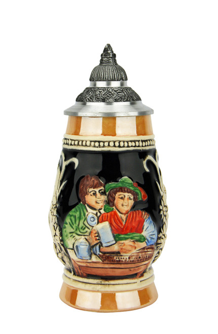 Alpine Couple Mini German Schnapps Beer Stein | 0.06 Liter