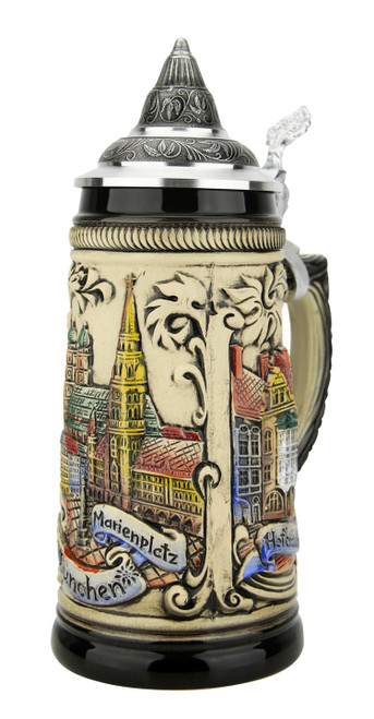 Munich Marienplatz Oktoberfest German Beer Stein 