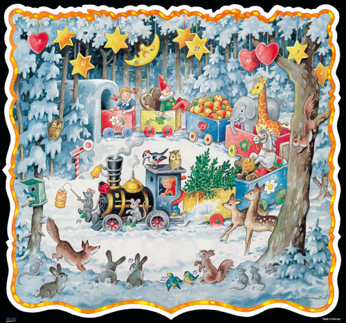 Toy Christmas Train German Christmas Advent Calendar