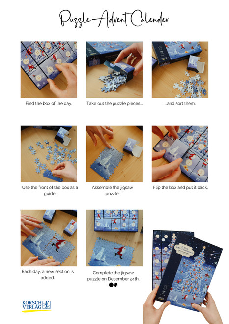 Nisse Winter Christmas Tree Puzzle German Advent Calendar