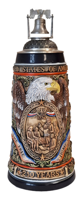 250th USA Anniversary Commemorative Beer Stein with Liberty Bell Lid | Exclusive Item