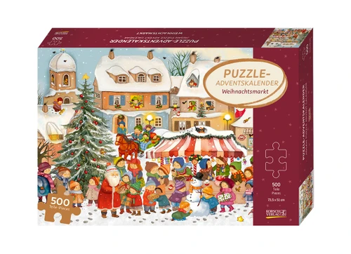Christmas Market Puzzle German Christmas Advent Calendar | 500 piece
