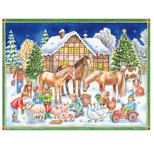 Christmas with the Farm Animals German Christmas Advent Calendar