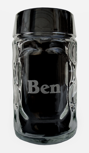 Personalized Pint Glass - Engraved with Your Name and/or Text - 500 ml - Dishwasher Safe - High-Quality Laser Engraving