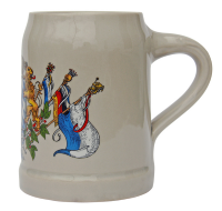 Deutschland Flag Crest Stoneware Beer Mug 0.5 Liter 