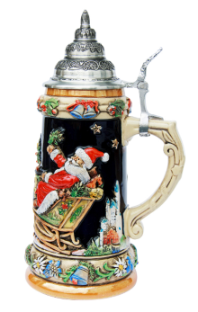 Christmas Ceramic Beer Stein for Sale