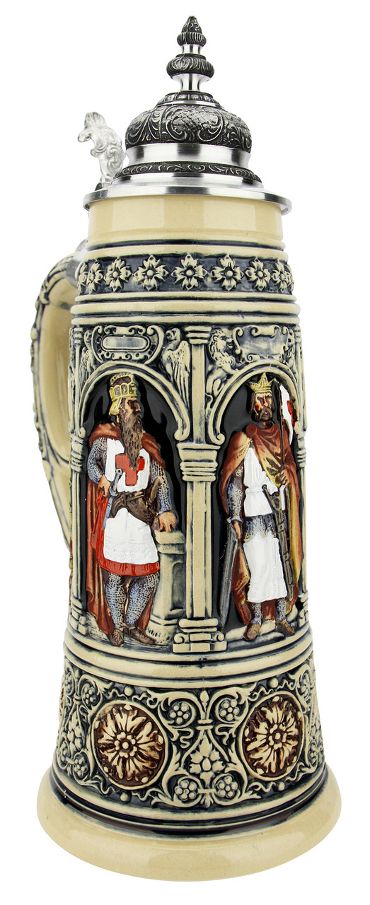 collectible German steins come with elaborate designs