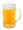 German Beer Glass with Handle