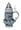Left Side of Rococo Stoneware Beer Stein Showing Zum Wohle Engraving