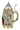 Traditional German Handmade Beer Stein with Lid