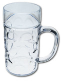 Plastic 0.5 Liter Dimpled Beer Mug