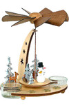 Snowman German Wooden Pyramid 