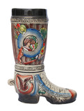 1 Liter Ceramic Beer Boot with Hunting Theme