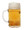 Rear of Half Liter Glass Lederhosen Beer Mug