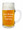 Custom Engraving Placement on One Liter Styria Smooth Body Glass Beer Mug