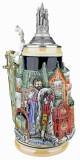 Neuschwanstein and King Ludwig Castle 3D Beer Stein with Castle Lid