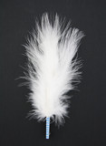 Oktoberfest Feather Hat Pin White