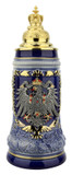 German Eagle Beer Stein with Gilded Royal Crown Lid