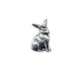 Rabbit German Pewter Hat Pin 