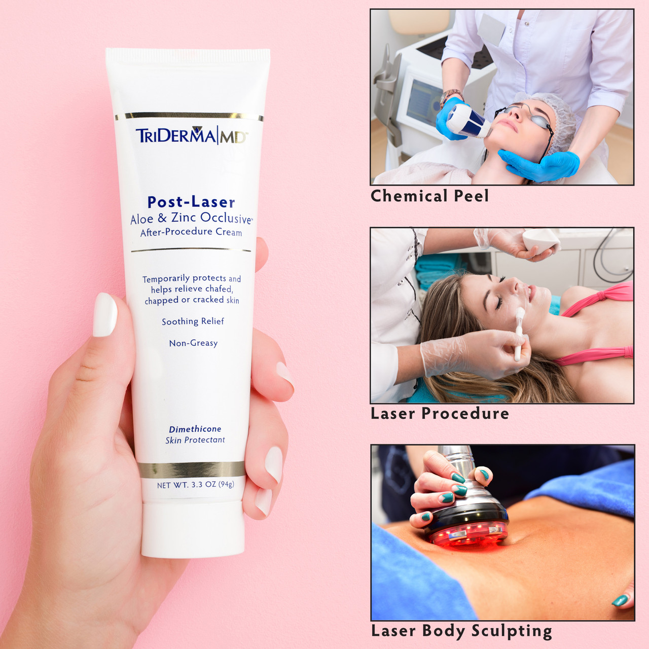 Post-Laser Aloe & Zinc Occlusive After-Procedure Cream Skin