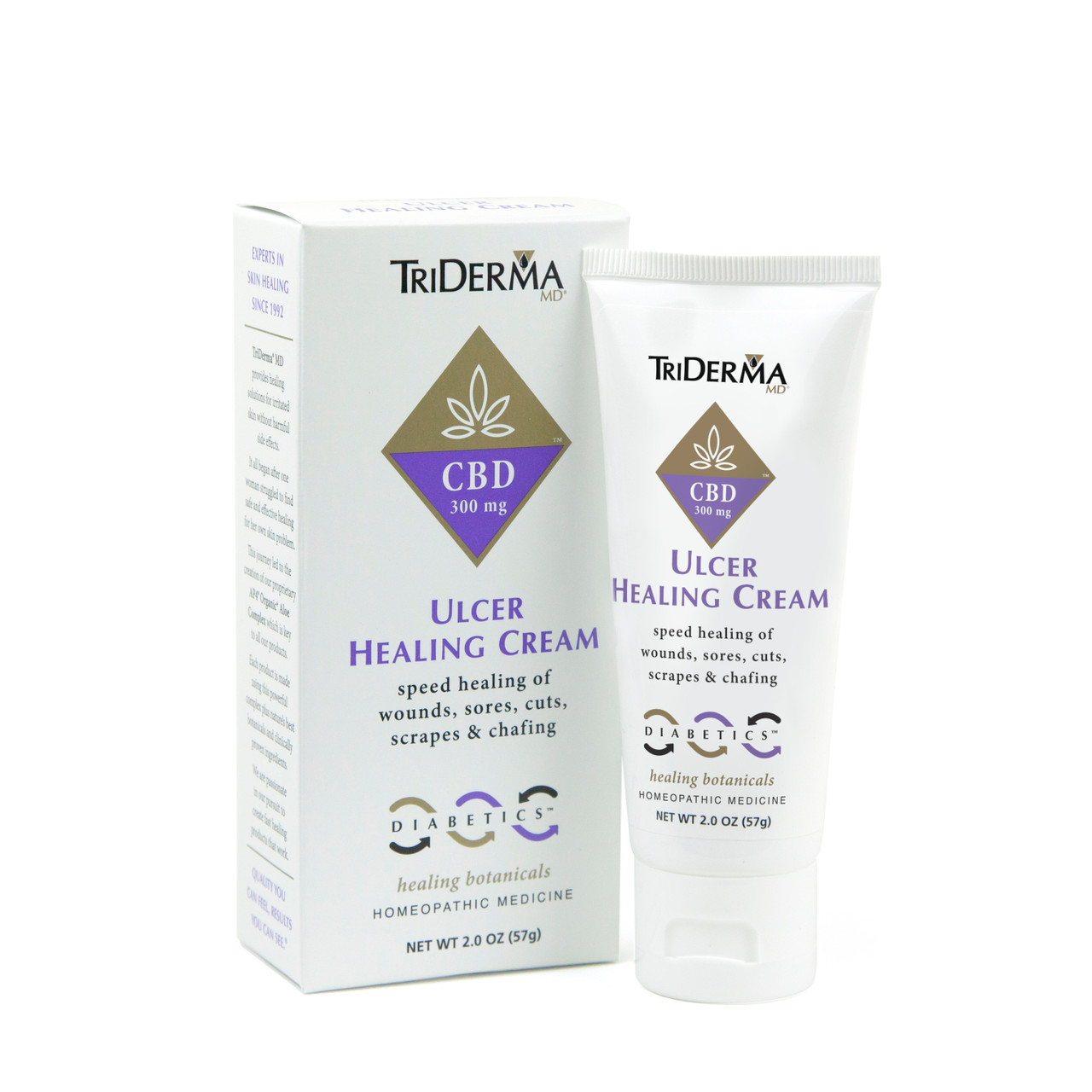 TriDerma Pressure Sore Relief Healing Cream Speeds Healing for Bed Sores,  Ulcers, Pressure Sores, Wound Healing, Chafed Skin and Hard-to-Heal Skin