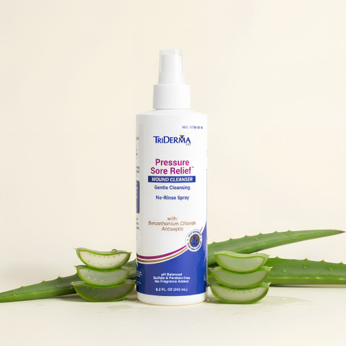 Pressure Sore Relief Wound Cleanser No Rinse Antibacterial Spray 8.2 fl oz