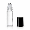 1/3 oz roll-on bottle, clear glass