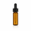 1 Dram Glass Vials With Glass Dropper - Amber