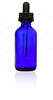 2 oz cobalt blue Boston Round child Resistant Dropper