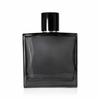 100 ML Heavy Wall Square Transparent Black Glass Perfume Bottle – 15 mm Crimp Neck