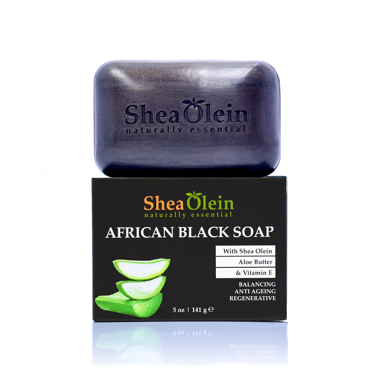 African Black Soap w/Shea Olein, Aloe Butter & Vitamin E. 