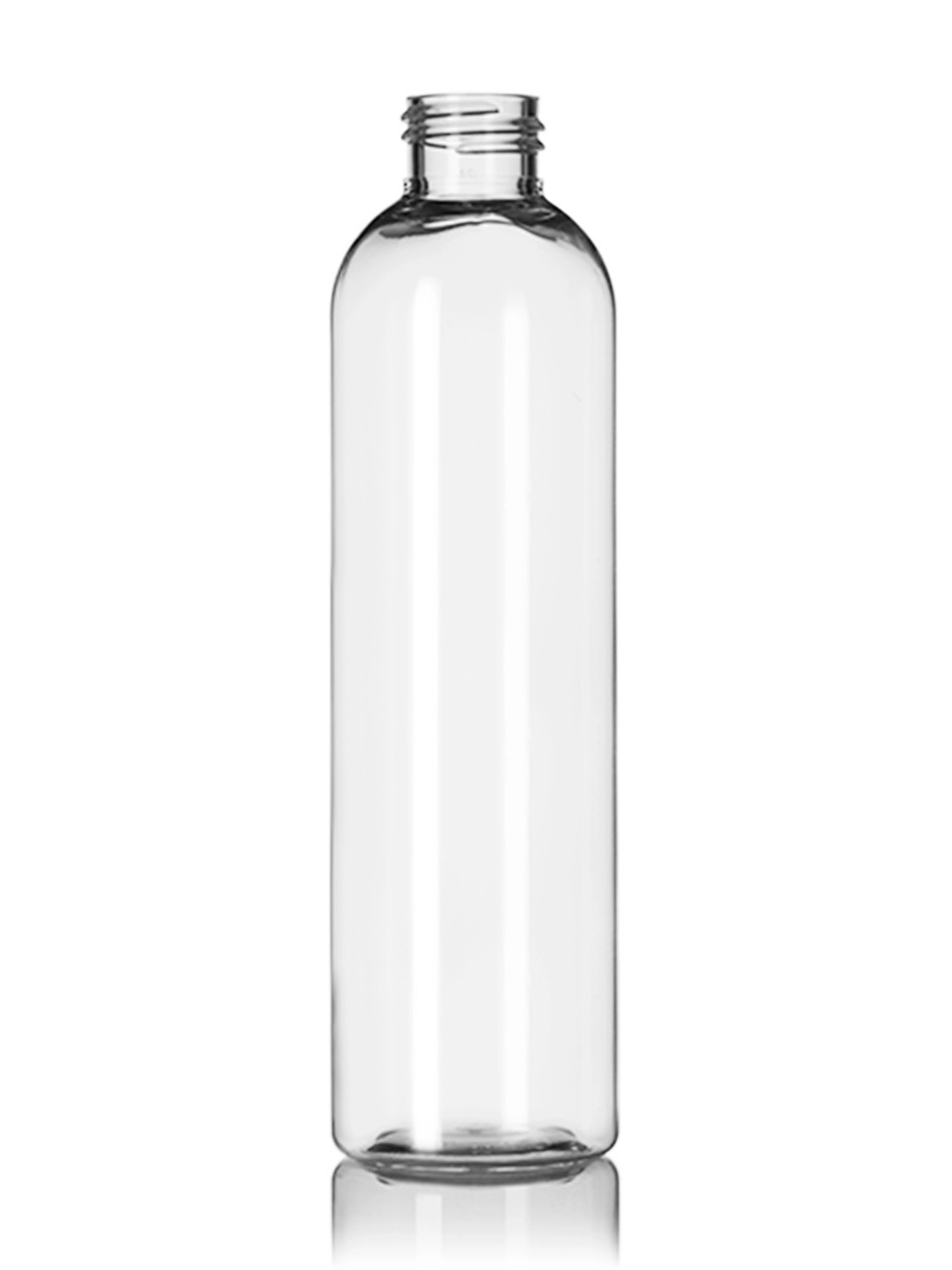 8 oz clear PET cosmo round bottle