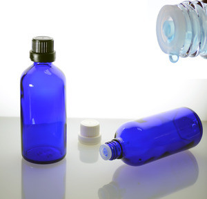 100 ml Euro Glass Bottle w/Tamper evident Caps