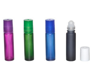 10 ml (1/3oz) Frosted Color Roll On Bottles