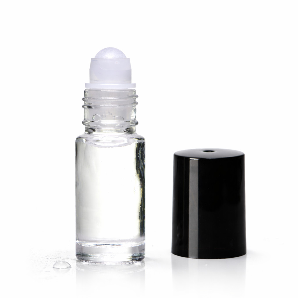 5ml (1/6oz) Plain Roll on Bottles - Plastic ball