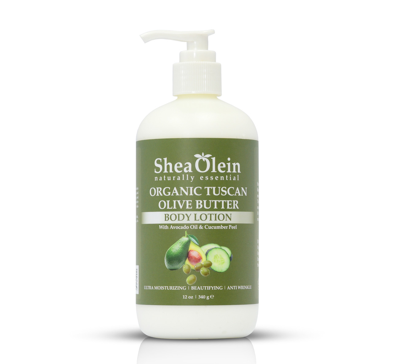 Tuscan Olive Butter Body Lotion W/ Avocado Oil & Cucumber Peel 12 fl oz. -  True Essence