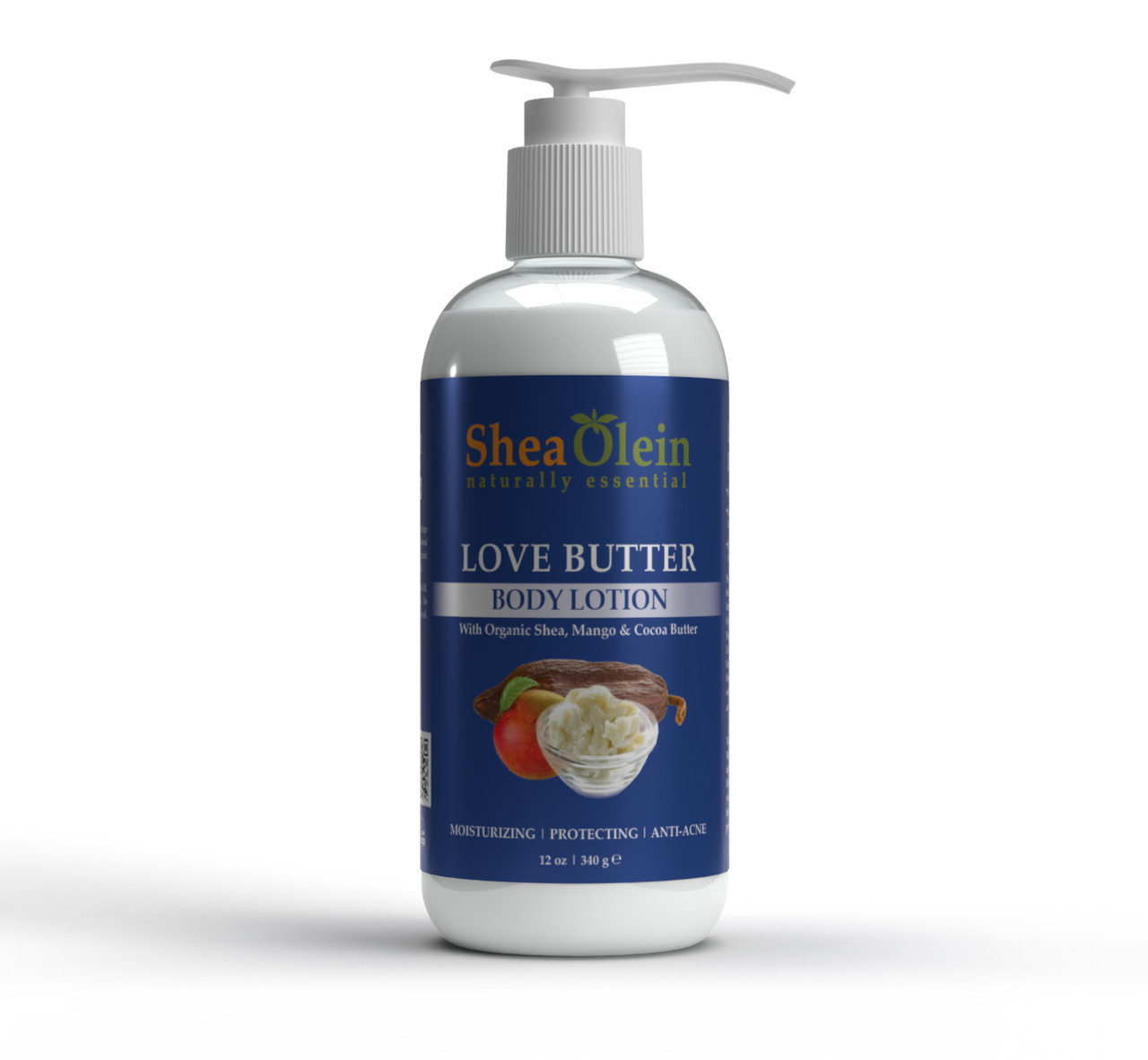 Love Butter Body Lotion with Organic Shea, Mango & Cocoa Butter – 12 fl oz