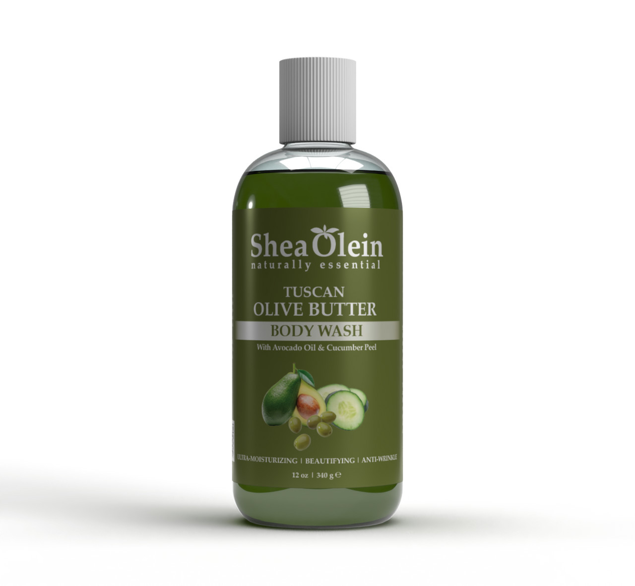 Tuscan Olive Butter Body Wash W/ Avocado Oil & Cucumber Peel. 12 fl oz.